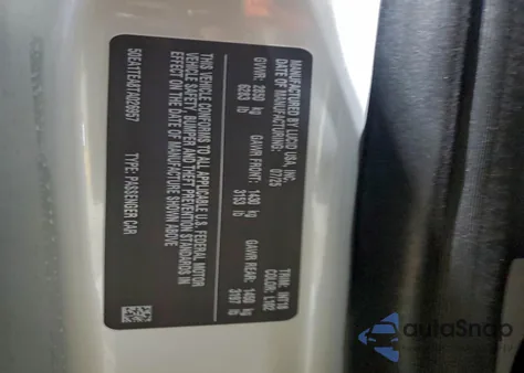 2026 Lucid Motors Air Touring z USA, uszkodzony, nr VIN 50EA1TEA8TA026957